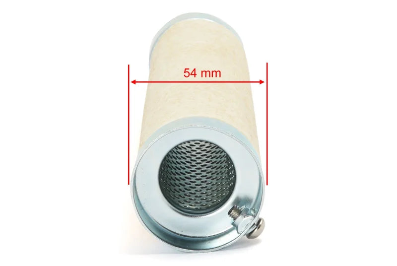 exhaust muffler quite baffle - 2 1/4” - 54 x 254 mm