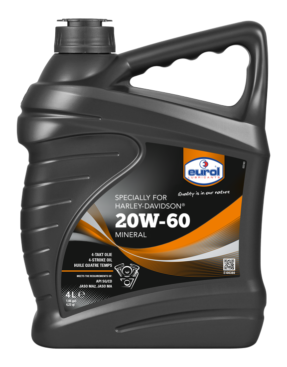 eurol harley-davidson ásványi motorolaj20W60 - 4 liter