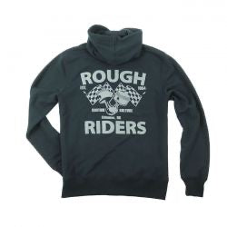 rusty pistons riggins zip hoodie - blue