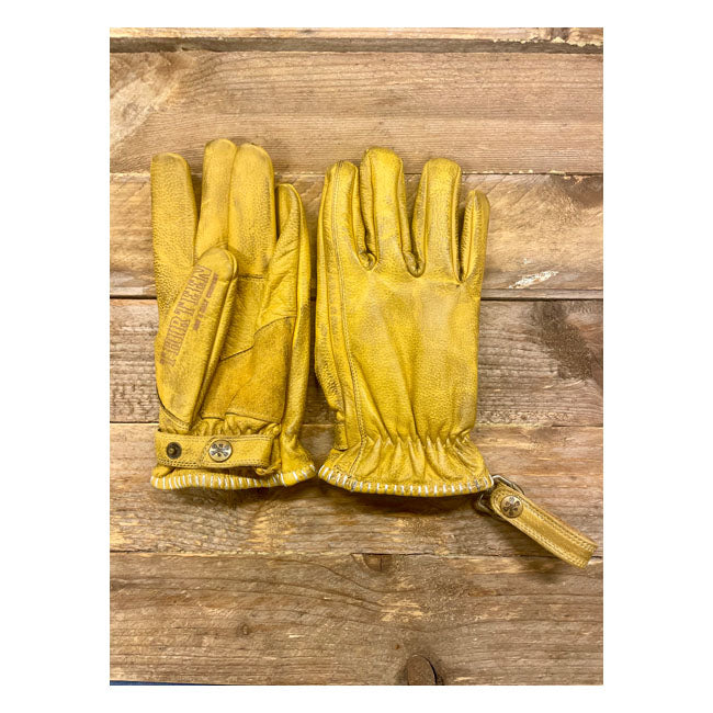 13 1/2 loud ride moto gloves - yellow