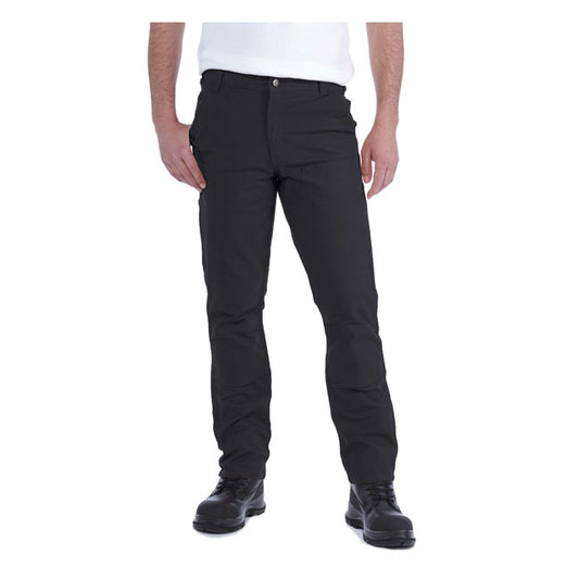 carhartt work pants stretch duck double front - black