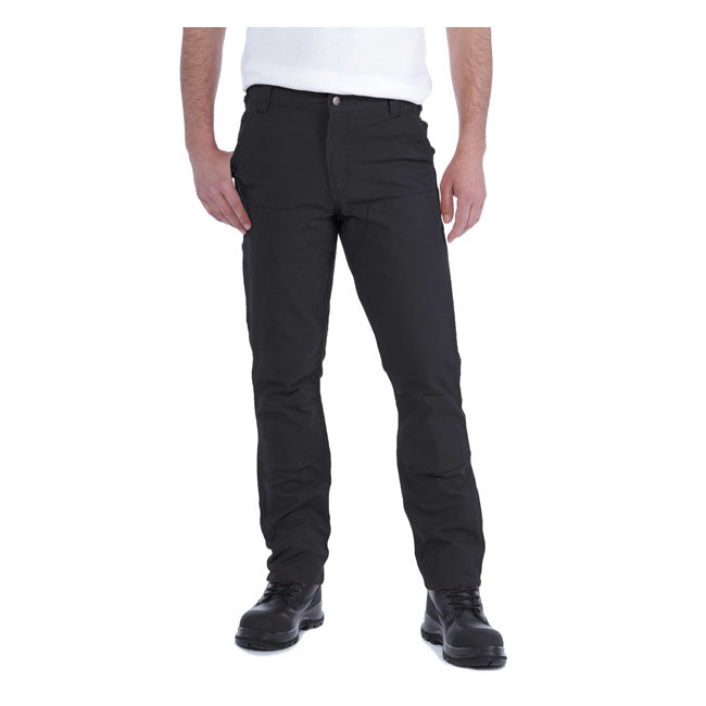 carhartt work pants stretch duck double front - black