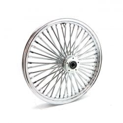2.15 X 21 DF front wheel set 48 fat spokes chr - HD Custom Applications
