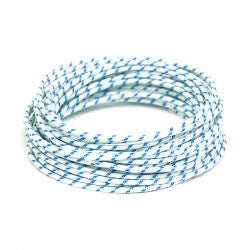 classic cloth covered electric wire blk/wht - 14 gauge (25ft)