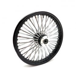 2.15 X 19 DF front wheel set 48 fat spokes blk - HD Custom Application