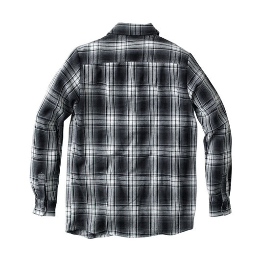 west coast choppers riser flanel shirt - white/gray