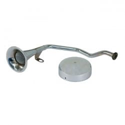 early style trumpet 12V horn kit - chr - 84-99 Evo Softail
