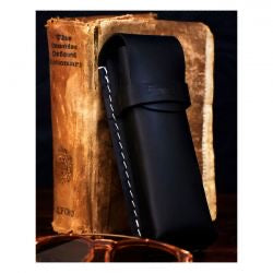 trip machine leather sunglasses case - leather