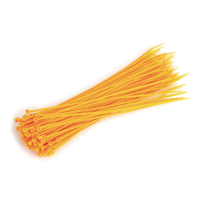 kábelkötegelő gyorskötöző - 29 cm - sárga