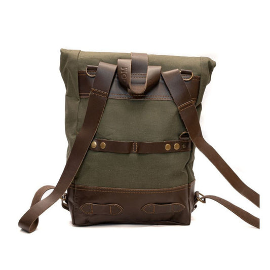 holy freedom moto backpack - green/brown