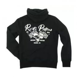 rusty pistons riggins zip hoodie - blk