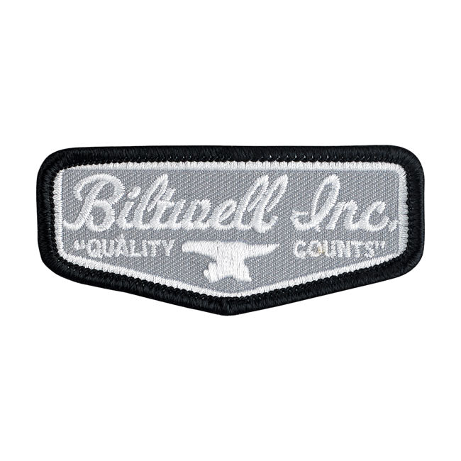 biltwell shield felvarró - szürke/fekete/fehér