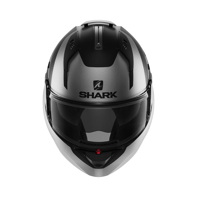 shark evo-es kedje bukósisak - matt fekete/ezüst