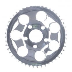 rear sprocket 48T chr - 73-85 4-speed Big Twin/ 79-81 XL Sportster