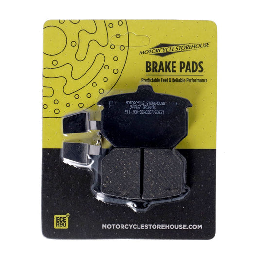 mcs rear brake pads organic - 82-E87 XL/ FXR/ FXST/ 84-85 FX/ 83-86 FXWG