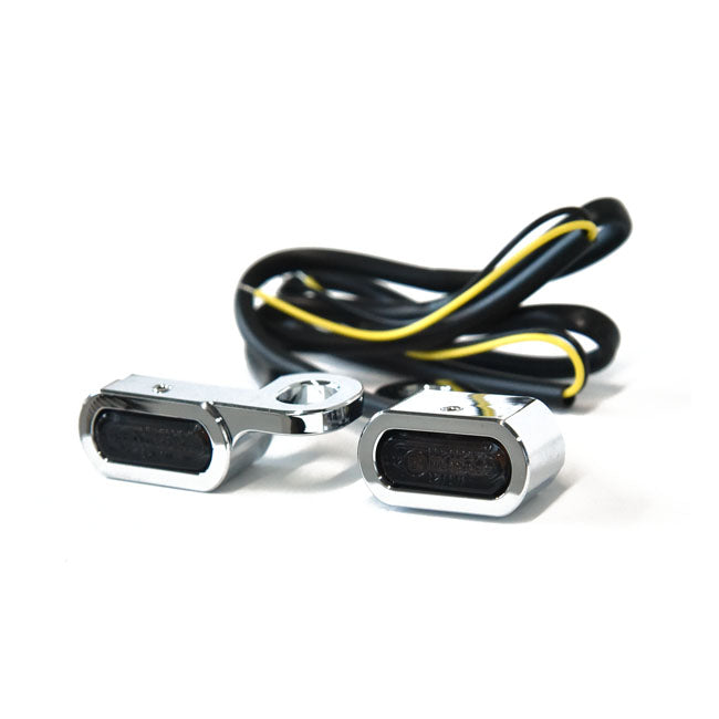 fastline below bar LED irányjelzős króm/fekete - 2014-2020 XL