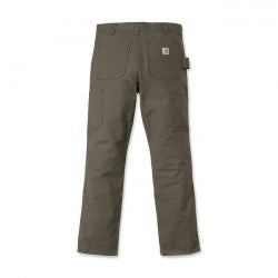 carhartt stretch duck double front work pants - tarmac