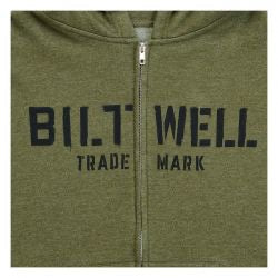 biltwell stencil zip pullover hoodie