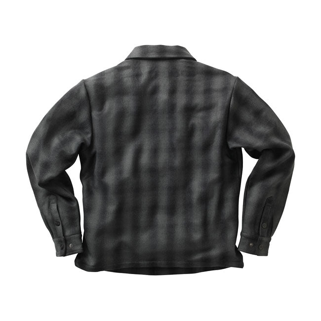west coast choppers wool lined plaid jacket - red/blk