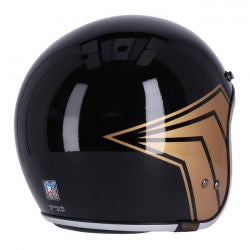 13 1/2 skull bucket helmet gloss black