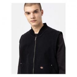 dickies duck canvas vest - stone washed blk
