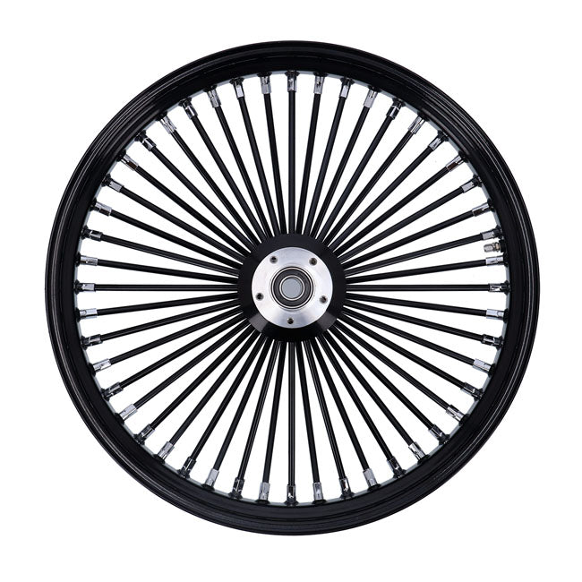 3.50 X 23 DF front wheel set 48 fat spokes blk - HD custom applications