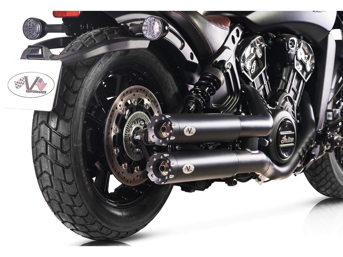v-performance dupla kipufogódob szett - Revolver - Indian Scout
