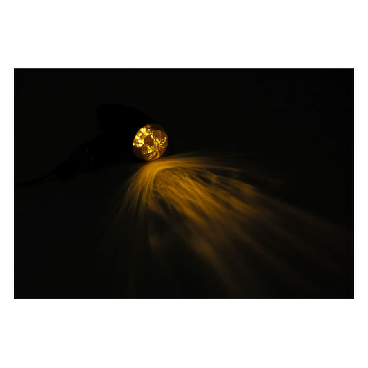 mini bullet led irányjelzős - sima/füstös