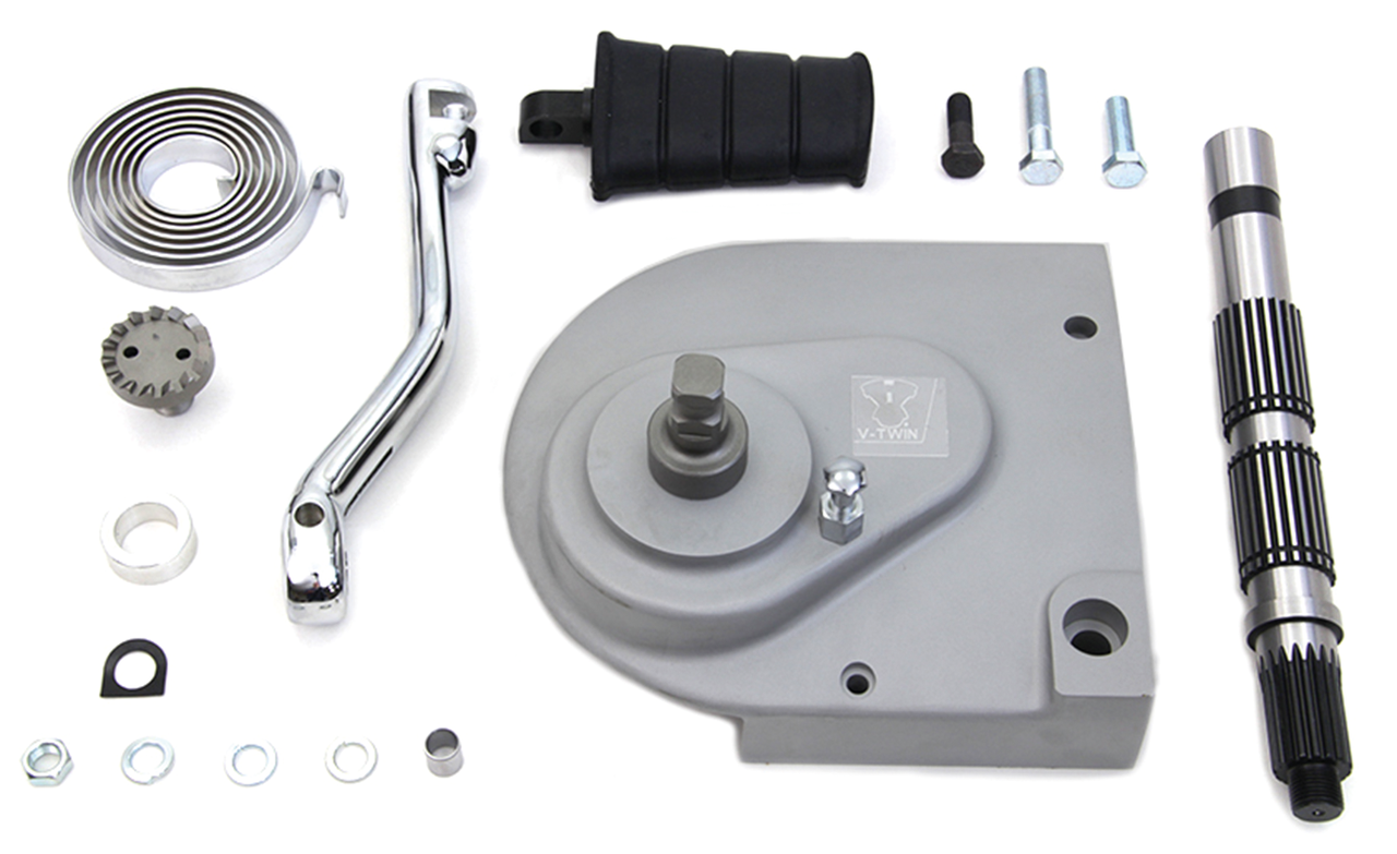 v-twin kickstarter kit raw - sportster 91-03