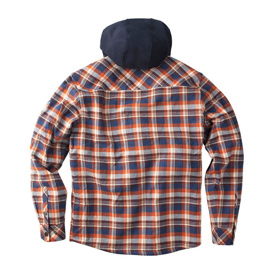 west coast choppers sherpa vezeték flanel kabát - barna/narancs