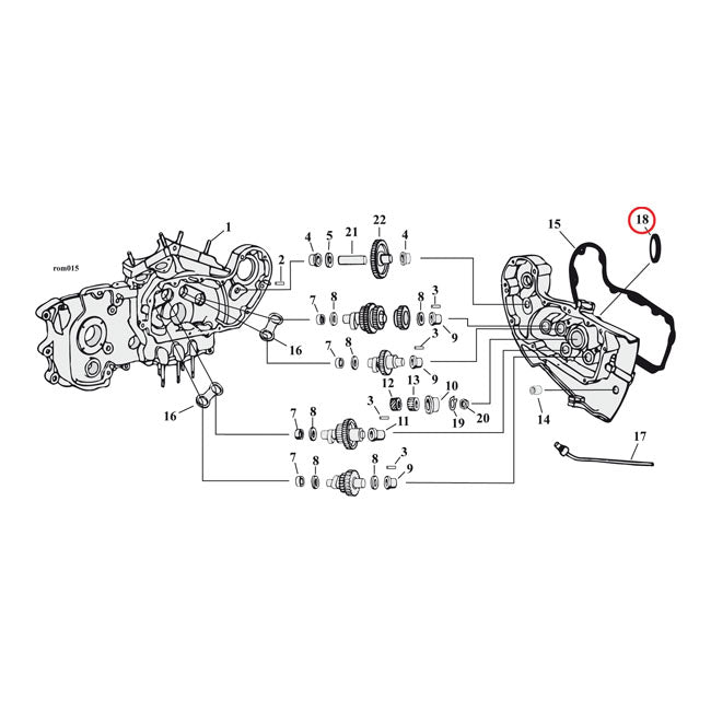 james vezérműtengely tömítés - 71-03 XL (5db)
