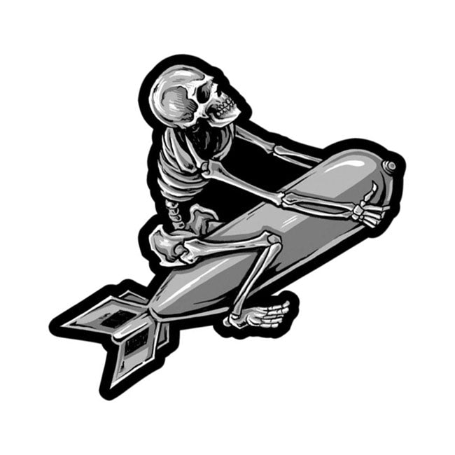 lethal threat skeleton bomber felvarró (nagy)