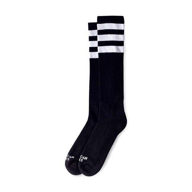 american socks knee high zokni - back in fekete