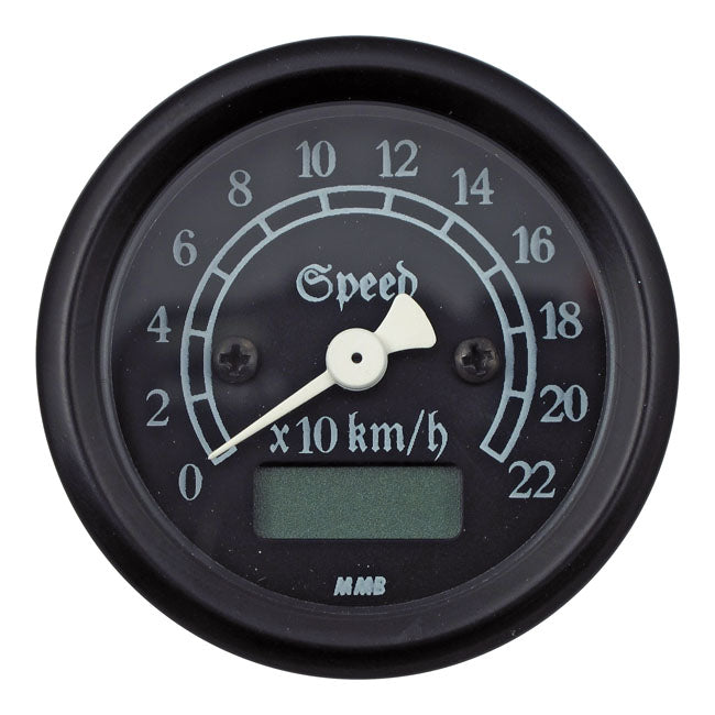 mmb 48mm ultra mini kilométeróra - 220 km/h fekete