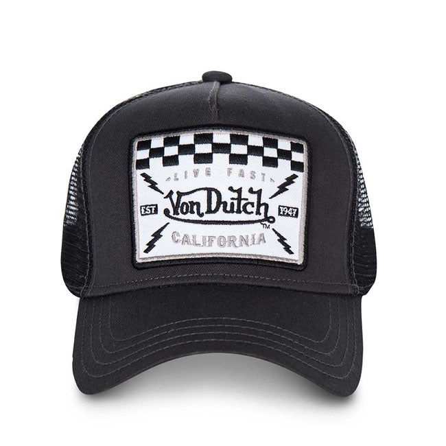 Von Dutch Square Trucker Cap Blk