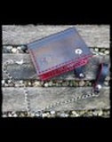 dhcustom red skull wallet