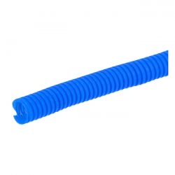 pvc split wiring loom blue - 3/8" - 12ft
