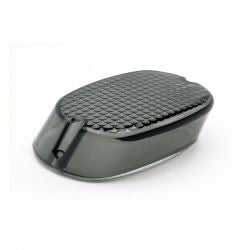 laydown light smoke rear light lens - 73-98 H-D/99 Softail