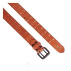 trip machine double pin belt - vintage tan