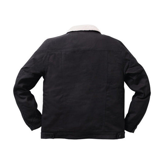 west coast choppers sherpa bélelt work jacket vászon dzseki fekete
