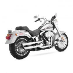vance & hines twin slash 3" slip-on mufflers chr - 07-16 FLS/ 07 Deuce