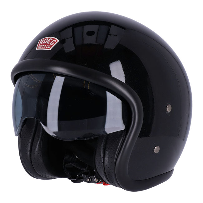 roeg sundown jett helmet - gloss blk