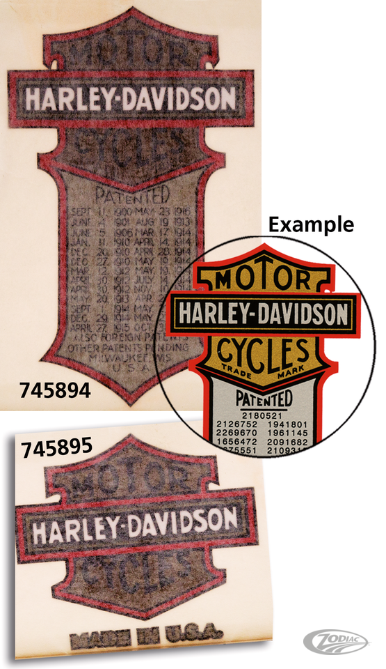 harley-davidson trademark patent matrica