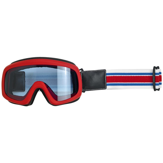 overland 2.0 racer goggle motoros szemüveg - piros/fehér/kék