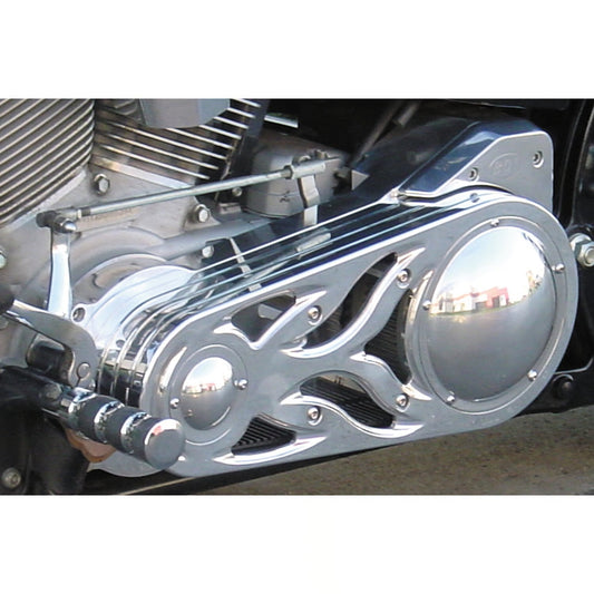 bdl signature series 2" nyitott szíjhajtás flame design - 90-06 Harley-Davidson Softail