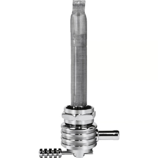 Pingel, Power-Flo petcock round finned - Harley-Davidson 75-06 Big Twin/ XL Sportster