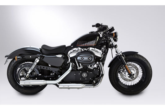 miller silverado I slip-on exhaust - 04-13 Harley-Davidson Sportster