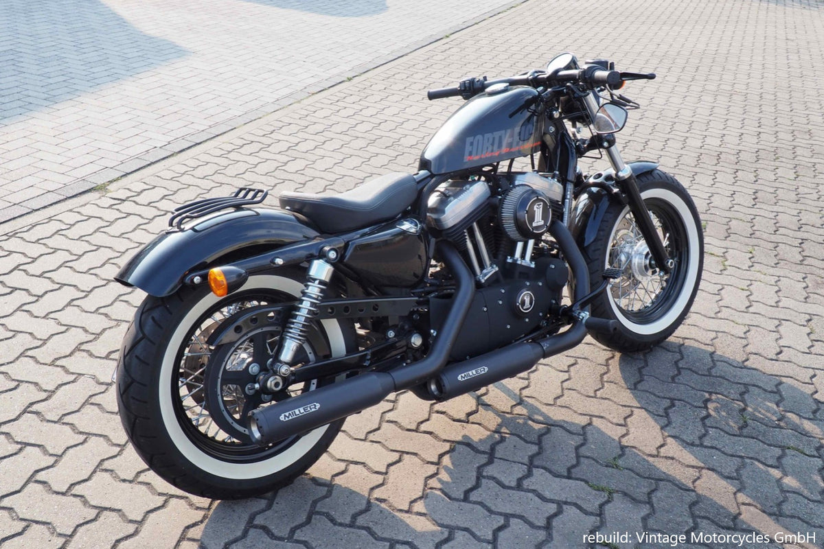 miller silverado I slip-on exhaust - 04-13 Harley-Davidson Sportster