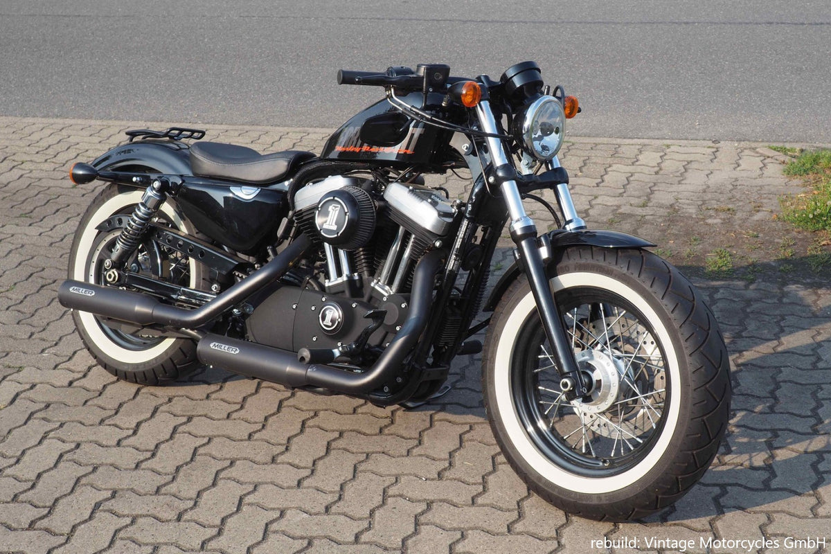 miller silverado I slip-on exhaust - 04-13 Harley-Davidson Sportster