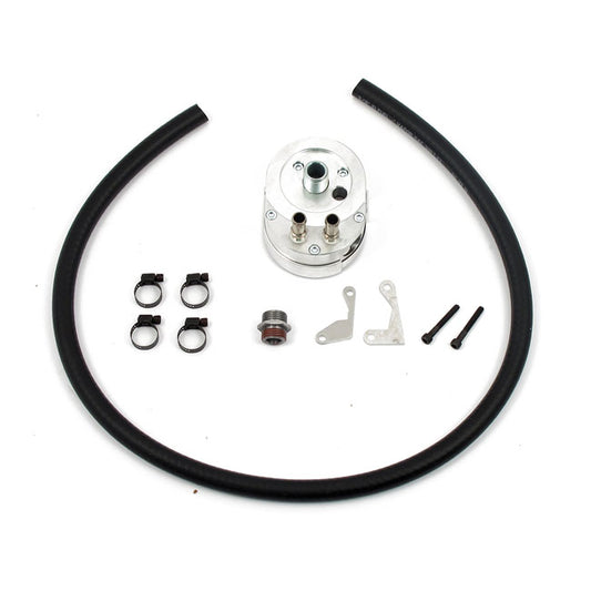 Jagg horizontal oil cooler chr - 91-17 Dyna